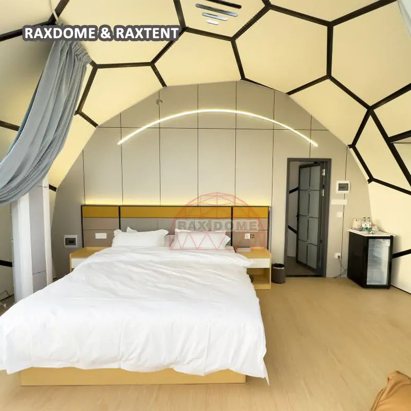 6m glass dome tent with bathroom