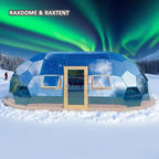 oval geodesic glass dome house