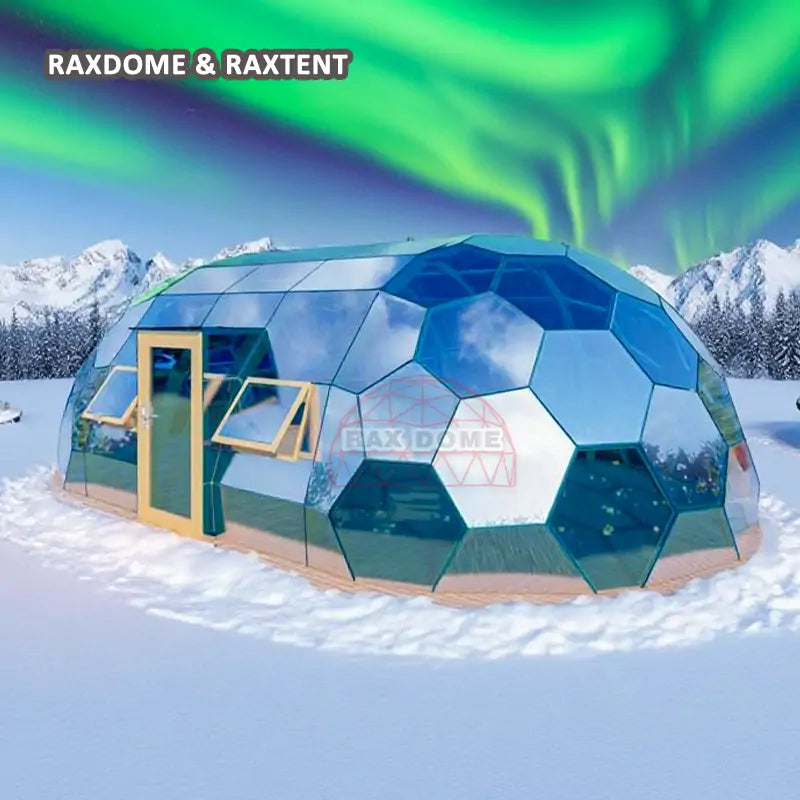 oval glass geodesic igloo dome 