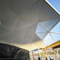 glass dome tent with insulation layer