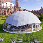 18m hybrid geodesic dome tent