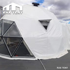 5M Hybrid Dome Tent with PVC and Glass for Restaurant and Coffee Shop