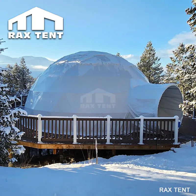 glamping mixed dome house