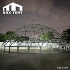 mixed geodesic dome house