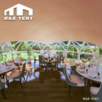 RAXTENT 8M Mixed PVC Glass Geo Dome for Coffee Bars and Eco Retreats