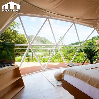 7m mixed geodesic dome tent