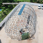 12*22m oval glass dome tent