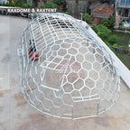 oval glass dome tent glamping retreat