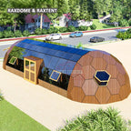 6*16m oval glamping glass dome