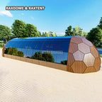 6*16m oval glass dome house pod