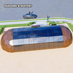 6*16m glamping cabin glass dome house