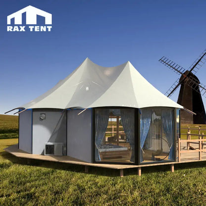 long term tent living 100 SQM Tent House for Permanent Living Luxury Tent Home with Glass Wa – RAX TENT