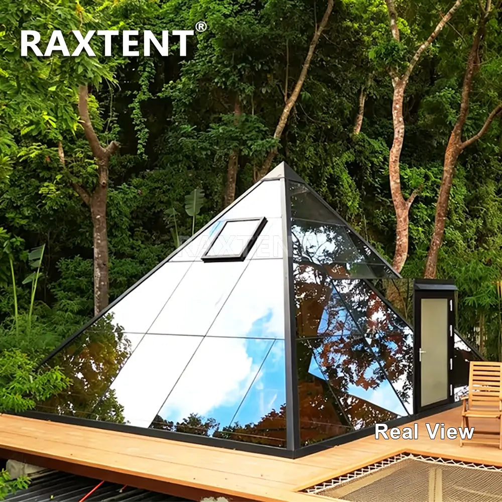 7m pyramid glass house