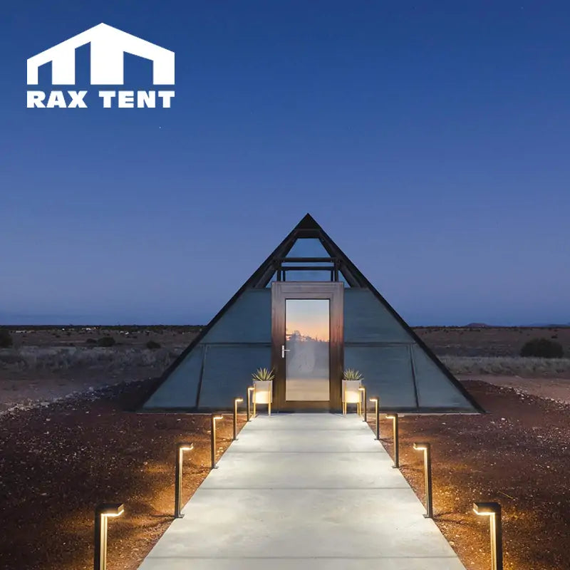 6M Pyramid Glass House for Retreat in Nomad’s Pad Resort in The USA
