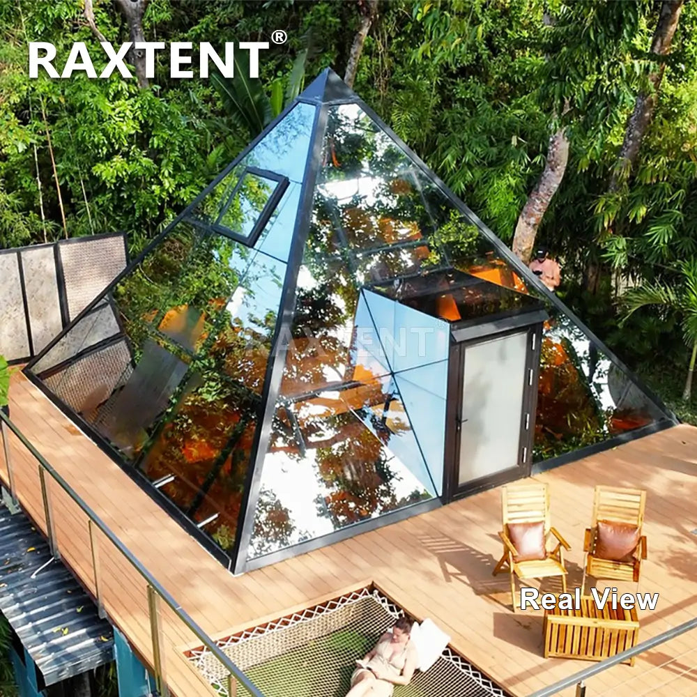 7m pyramid glass house in the Philippines
