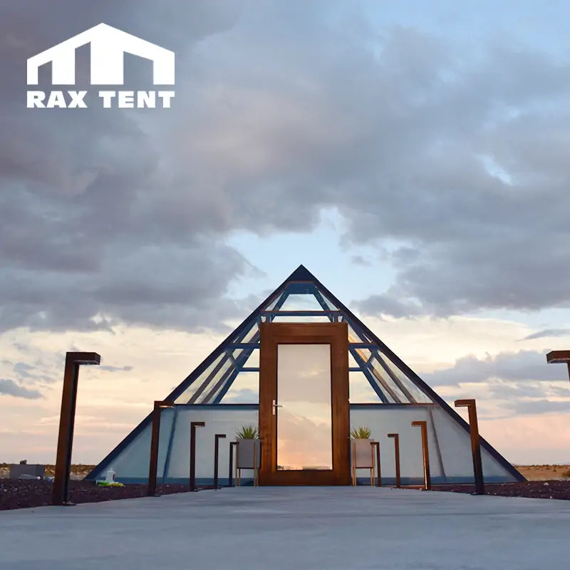 6M Pyramid Glass House for Retreat in Nomad’s Pad Resort in The USA