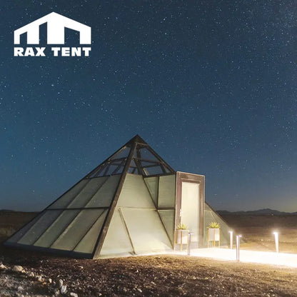 6M Pyramid Glass House for Retreat in Nomad’s Pad Resort in The USA