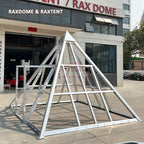 4m glass pyramid house frame structure