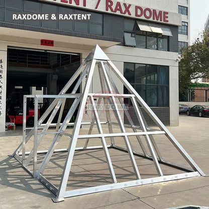 4m glass pyramid house frame structure