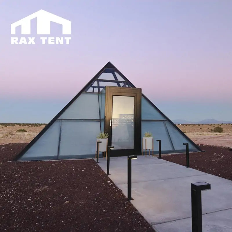6M Pyramid Glass House for Retreat in Nomad’s Pad Resort in The USA