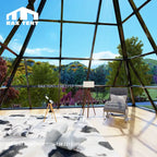 pyramid glass house for resort