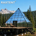 9m mirror glass pyramid house