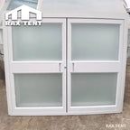double open glass door