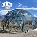 glass dome rent with double open door
