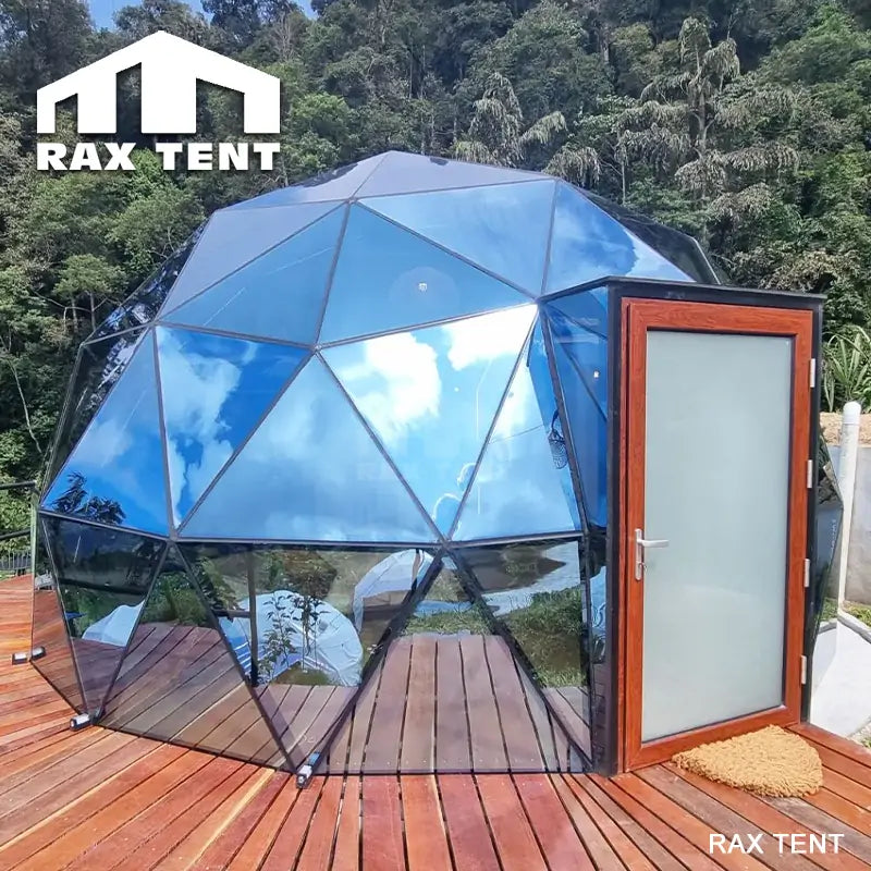 glass dome with glass door