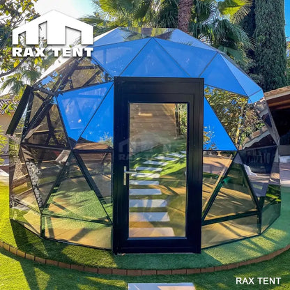 dome house with glass door