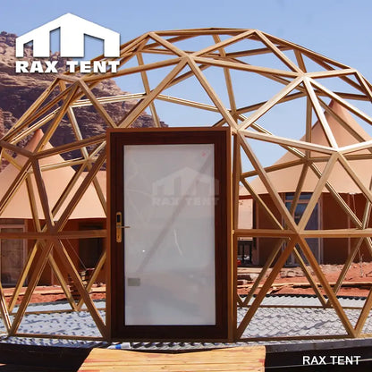 dome tent with glass door