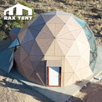 wooden glass dome tent