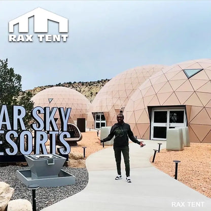 20m glass dome tent for retreat room