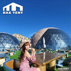 glass geodesic dome tent for camping restaurtant